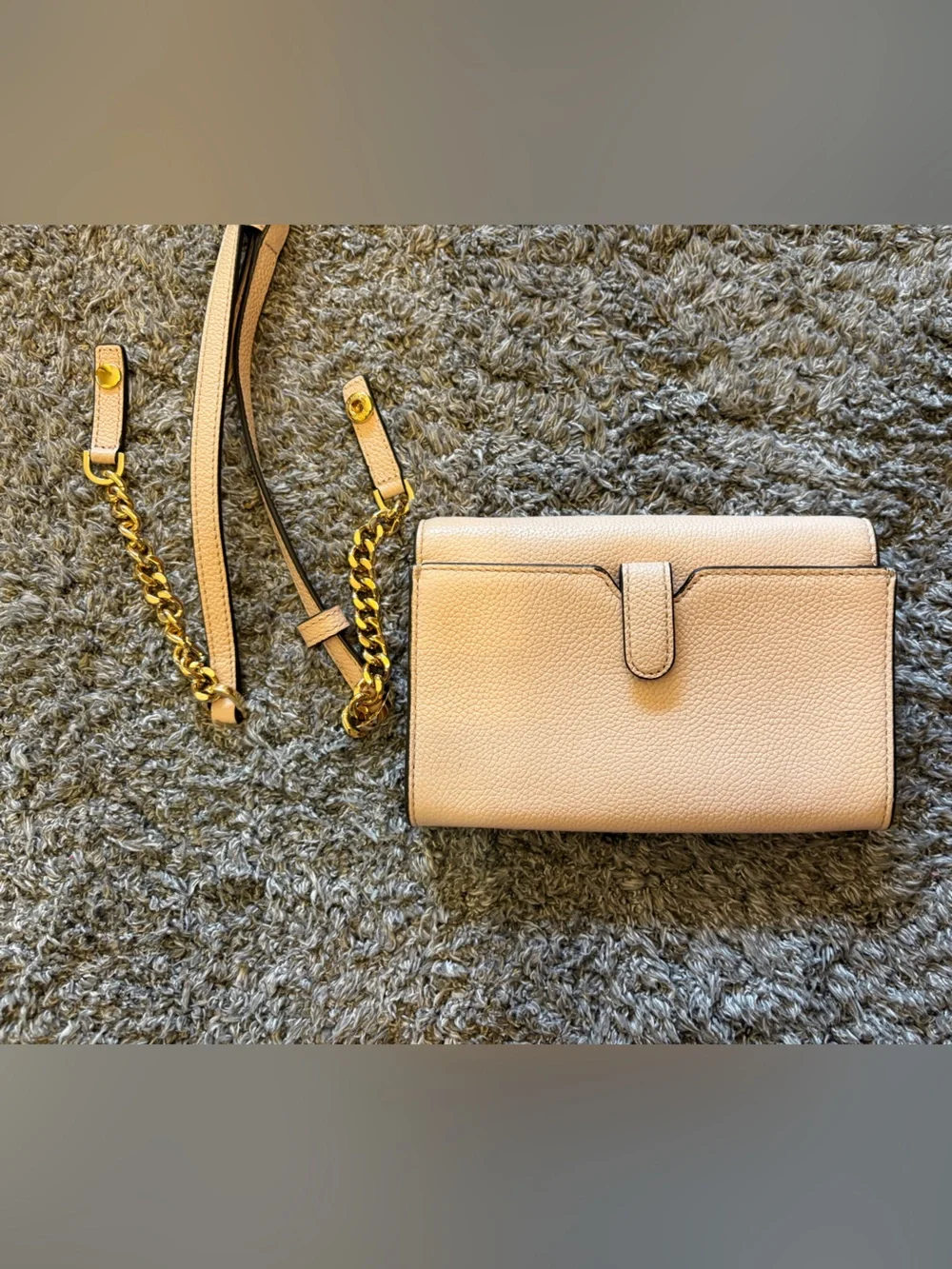 Michael Kors Tan Crossbody with Gold Logo Accent